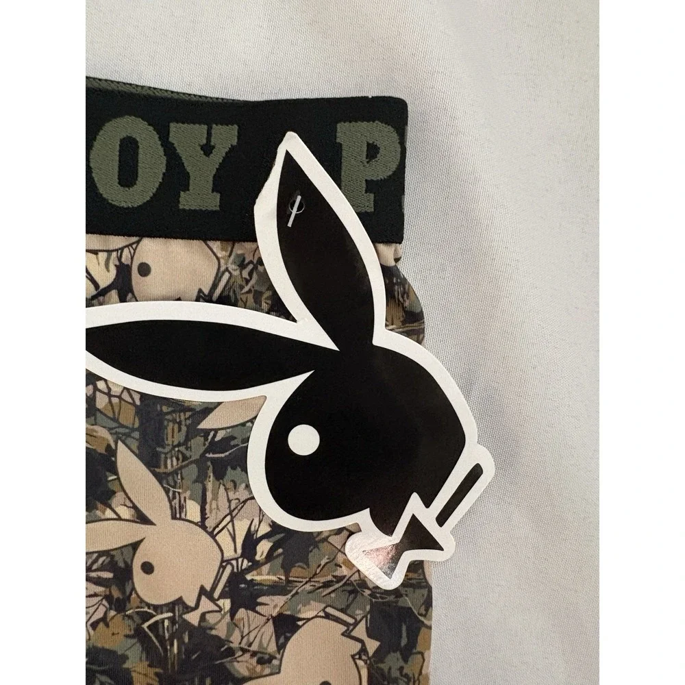 NEW PLAYBOY Boxers Playboy Boxer Briefs Men's Medium Multicolor Playboy Bunny